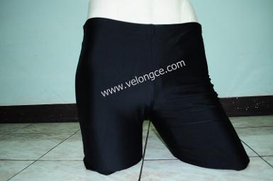 กางเกงว่ายน้ำเนื้อ lycra สีดำล้วน ซับใน มีเชือก size M-L-XL-XXL-3XL